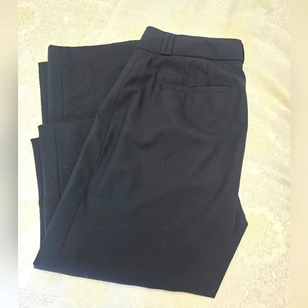 Banana Republic Jackson Curvy Fit Black Dress Pants Straight Leg EUC
